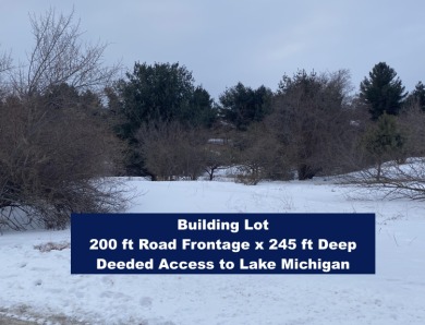 BUILDING LOTS with LAKE MICHIGAN VIEWS POSSIBLE & DEEDED ACCESS!  - Lake Lot SOLD! in Ludington, Michigan