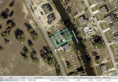Cape Coral Area Lot For Sale in Cape Coral Florida