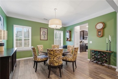 This refined ranch-style residence in Calhoun offers an