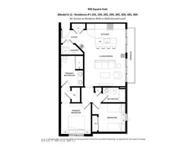 Popular two bedroom, two bath corner model in the Jersey Shore's