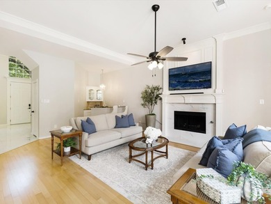 Grand marble tile entry and soaring ceilings set the tone in - photo 6