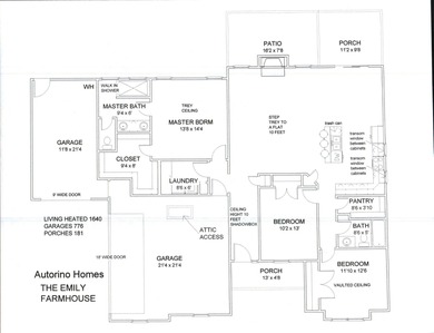 Another Custom Featured Home Under Construction! This beautiful