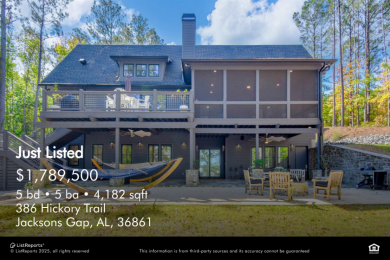 Lake Home For Sale in Jacksons Gap, Alabama