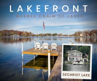 50' of Lakefront at the popular Barbee Chain of Lakes! Sechrist - Lake Home For Sale in Warsaw, Indiana