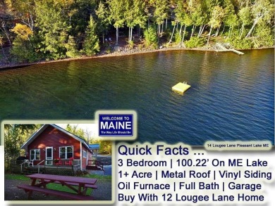 Pleasant Lake - Aroostook County Home For Sale in Island Falls Maine