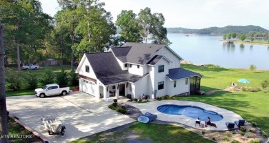 Level property on Douglas Lake with newer home & salt water pool! - Lake Home For Sale in Dandridge, Tennessee