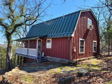 CUTEST RED CABIN WITH A FANTASTIC VIEW OF LAKE EUFAULA!   - Lake Home For Sale in Stigler, Oklahoma