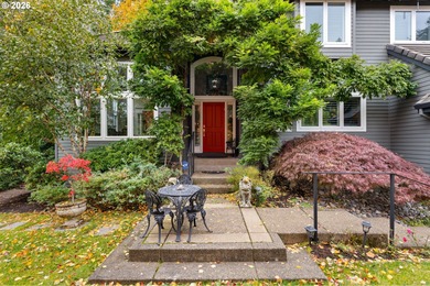 Set on a private half-acre at the end of a quiet street, this