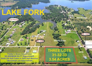 Lake Fork Acreage For Sale in Yantis Texas