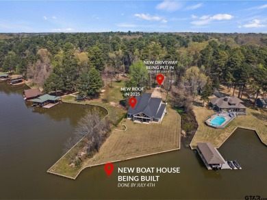 NEW BOAT HOUSE AND DRIVEWAY BEING CONSTRUCTED AND WILL BE - Lake Home For Sale in Mount Vernon, Texas