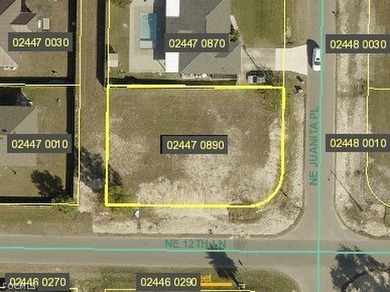 Cape Coral Area Lot For Sale in Cape Coral Florida