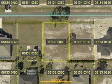 Cape Coral Area Lot For Sale in Cape Coral Florida