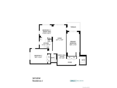 Rarely available, A high Floor J Line, 3 Bedroom, 2 Full Bath - photo 1
