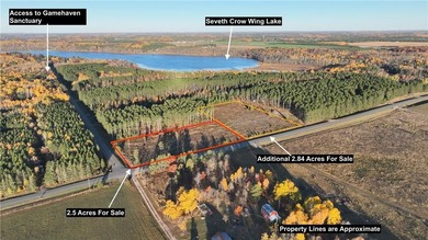 Seventh Crow Wing Lake Acreage For Sale in Nevis Minnesota