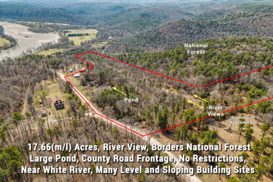 17.66 ACRES WITH WHITE RIVER VIEWS - Lake Acreage For Sale in Norfork, Arkansas