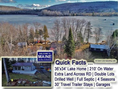 Lake Home For Sale in Oakfield, Maine