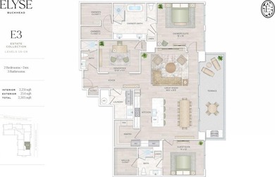 Located on the 18th floor, this Estate Collection residence