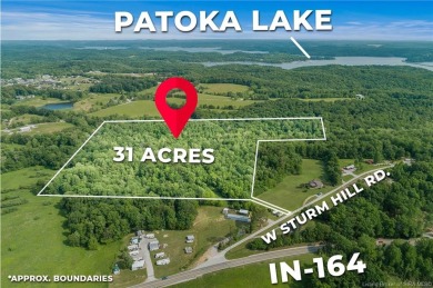 Patoka Lake Acreage For Sale in Eckerty Indiana