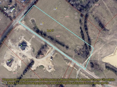 Graham Mebane Lake Acreage For Sale in Mebane North Carolina