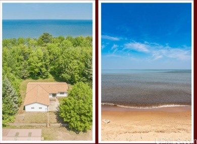 Premium property with 302' of LEVEL sand shoreline on LAKE - Lake Home For Sale in Ontonagon, Michigan