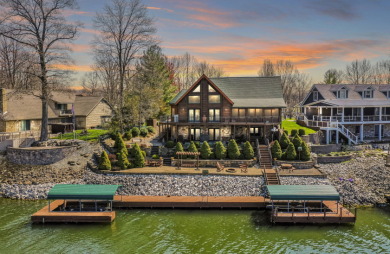 Luxurious Custom Log Cabin - Lake Home For Sale in Coatesville, Indiana