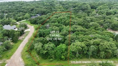 Spacious 1.87-acre lot with approximately 315 feet of platted - Lake Lot For Sale in Mabank, Texas