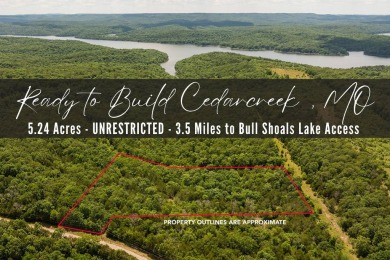 Bull Shoals Lake Acreage For Sale in Cedarcreek Missouri