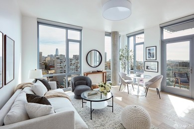 Situated on the 11th floor, this luminous two-bedroom, two-bath - photo 3