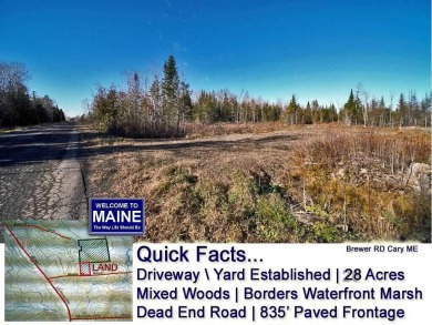 (private lake, pond, creek) Acreage For Sale in Cary Plt Maine