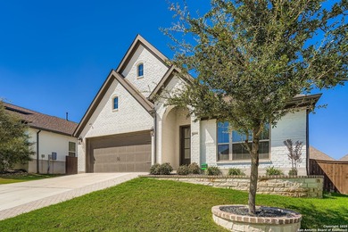The 2021 Perry Homes design in Schertz's Homestead community