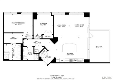 Located on the 7th Floor this 2 Bed, 2 Full Bath unit is located