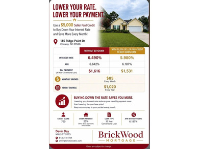 Seller buy down offered to improve your interest rate ! Location - photo 2