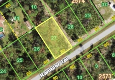 Port Charlotte Waterway Lakes Area Lot Sale Pending in Port Charlotte Florida