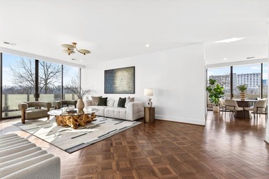 Originally configured as a three-bedroom, three-bath plan, this