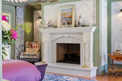 Perched behind a grand gated entrance and winding tree-lined - photo 17