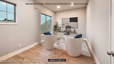 Home office with French doors frames the entry. Guest suite with - photo 5