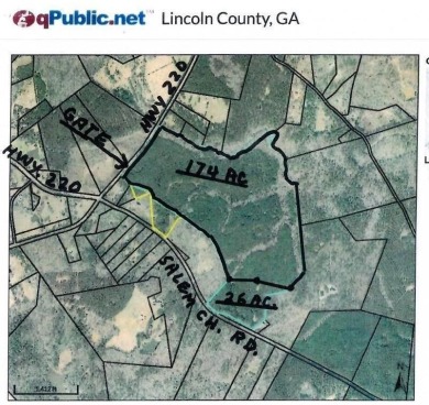 Lake Acreage For Sale in Lincolnton, Georgia