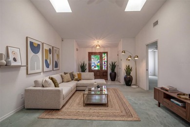 A welcoming front porch and stunning, custom stained-glass front - photo 4