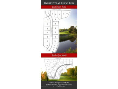 Luxury home site in the Bucks Run West subdivision. Bucks Run is