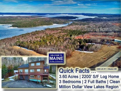 Lake Home For Sale in Weston, Maine