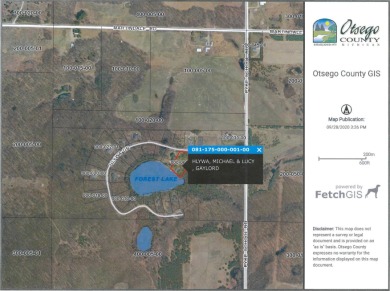Forest Lake - Otsego County Lot For Sale in Gaylord Michigan