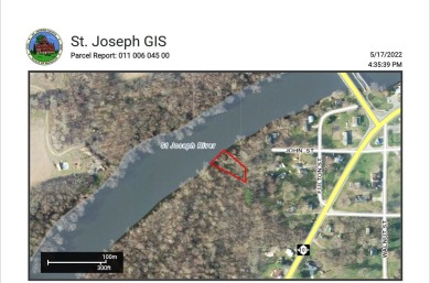 St. Joseph River - Berrien County Lot For Sale in Mottville Michigan