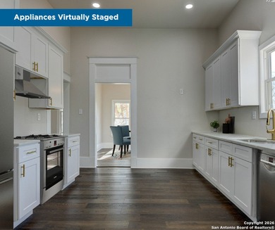 Morning light greets the front porch, setting the tone for a