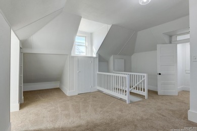 Morning light greets the front porch, setting the tone for a