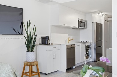 Spacious studio with updates and gorgeous West sunset views. New