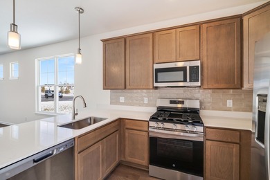 Enjoy the New Year in this move-in-ready end-unit Adler townhome