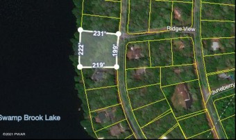 Over 1 acre lakefront lot with 222' of lake frontage! Located in  - Lake Lot For Sale in Hawley, Pennsylvania