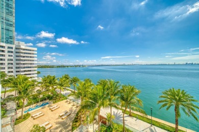 Experience breathtaking Biscayne Bay views from this 2 bed + den