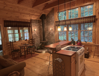 Log Home, picturesque, babbling brook, private community beach - photo 9