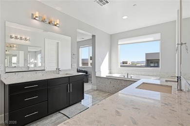 Stunning modern residence set against a mountain backdrop. This